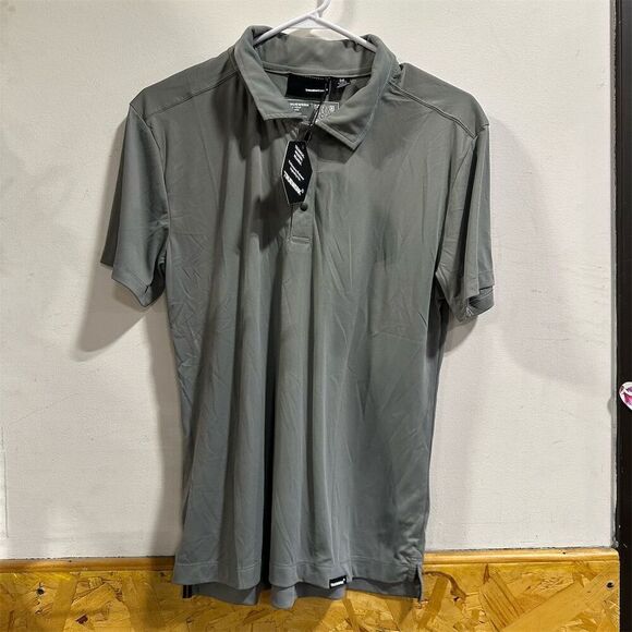 NWT Truewerk Women's Tech Polo Shirt Gray Size M Workwear Top - Picture 1 of 7